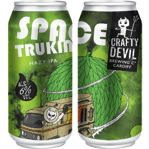 SPACE TRUCKIN' 6% Hazy IPA. 4 x 440ml Cans