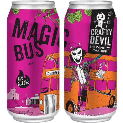 MAGIC BUS - IPA. 6%. 4 x 440ml Cans.